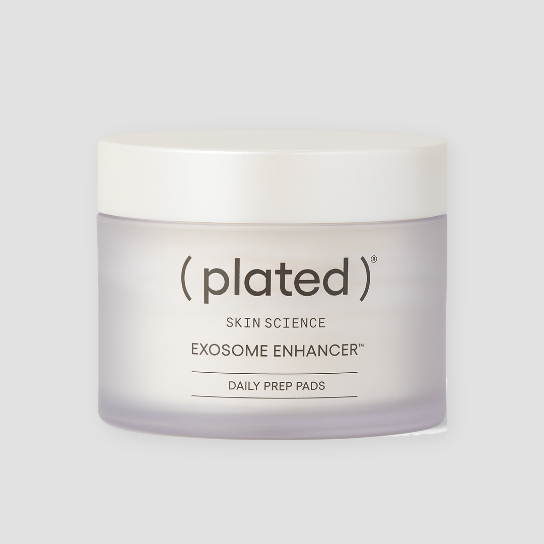 Plated Exosome Enhancer Daily Prep Pads jar